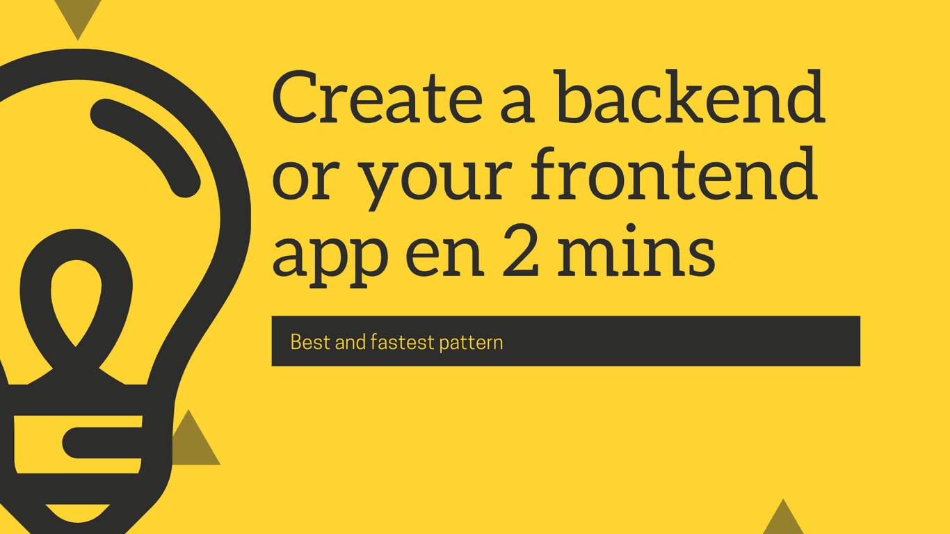 The best pattern to set up a server-side for your client-side Application
